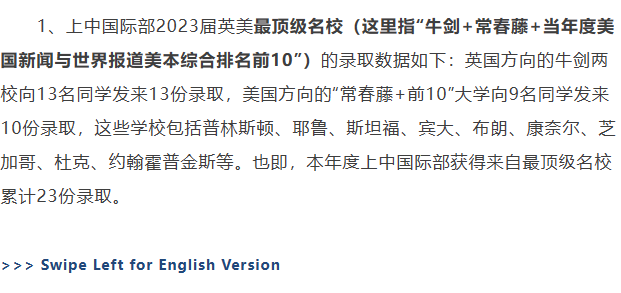 上海中學國際部(上中國際)，上海首家公立國際部