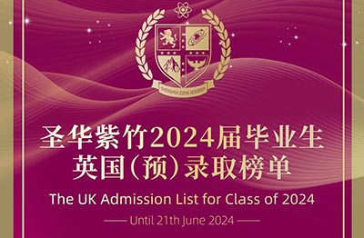 上海圣華紫竹學(xué)院2024屆畢業(yè)生錄取結(jié)果